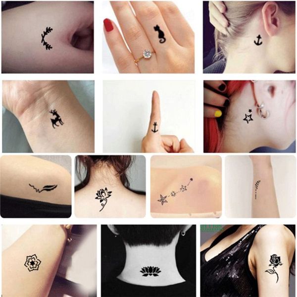 Acheter 3 Feuilles Bricolage Tatouage Temporaire Stencil Henna Creux Dessin Kid Tattoo Design De Mode Pour Bras Main Jambe Modèle Art De 3546 Du