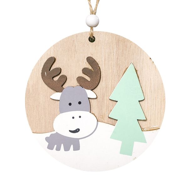 

christmas decorations ornaments for home tree decor round wooden christmas pendants tree ornaments home decoration