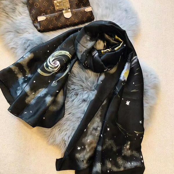 

мода дизайн бренда шарфы картина масло известного люкса мужчины женщина дети шаль зима unisex глава грелка шарф cachecol marca, Blue;gray