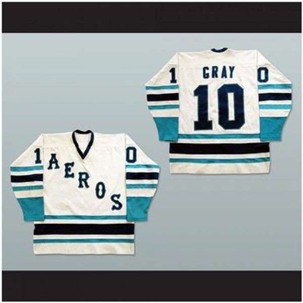 

Custom XS-5XL John Gray Houston Aeros Hockey Jersey Stitch Sewn Any Player or Number Free Shipping