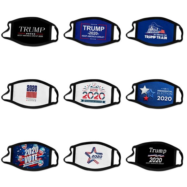 

wholesale fashion cotton face masks with valve 3 layers washable reusable cloth designer trump face mask anti dust pollen cycling luxury #77, Black