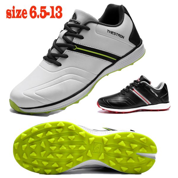 

new waterproof golf shoes men white anti slip sport sneakers golfer professional golf shoes big size 6.5-13 men sneakers