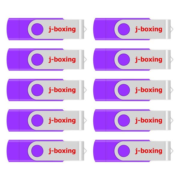 Granel roxo 10PCS 8GB OTG USB 2.0 Flash Drive Swivel polegar Drives Memory Stick Pen de armazenamento para computador Android Smartphone Tablet Macbook