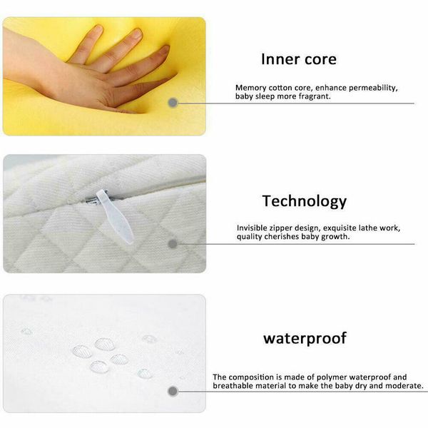 

baby room newborn baby sleep pillow anti baby spit milk crib cot sleep positioning wedge triangle semicircle shape memory pillow