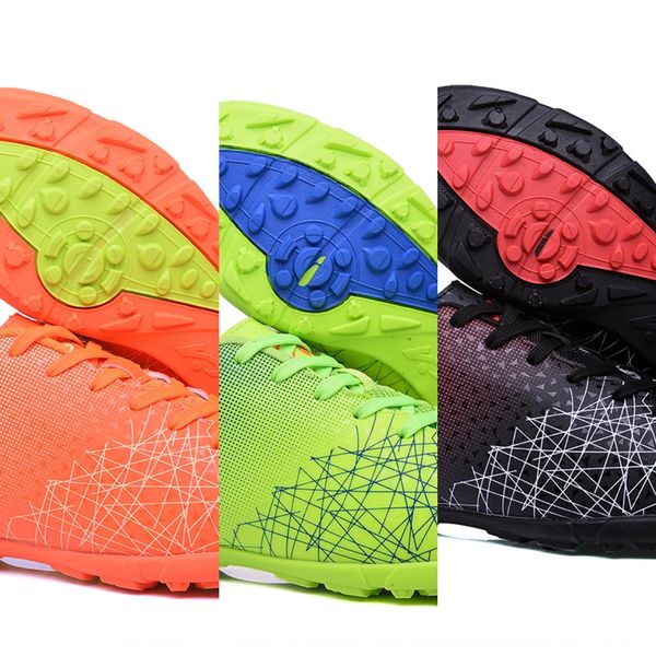 

children's men's low-end broken nail football sneakers football shoes grass training nail shoes, Black