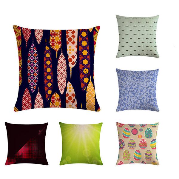 

геометрическое перо яйцо halo чехлы декоративные подушки броска чехол для дивана домашнего декора наволочки almofadas zy438