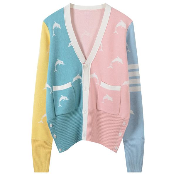 

18 2020 spring v neck long sleeve flora print kint brand same style sweaterfashion womens clothes yl, White;black