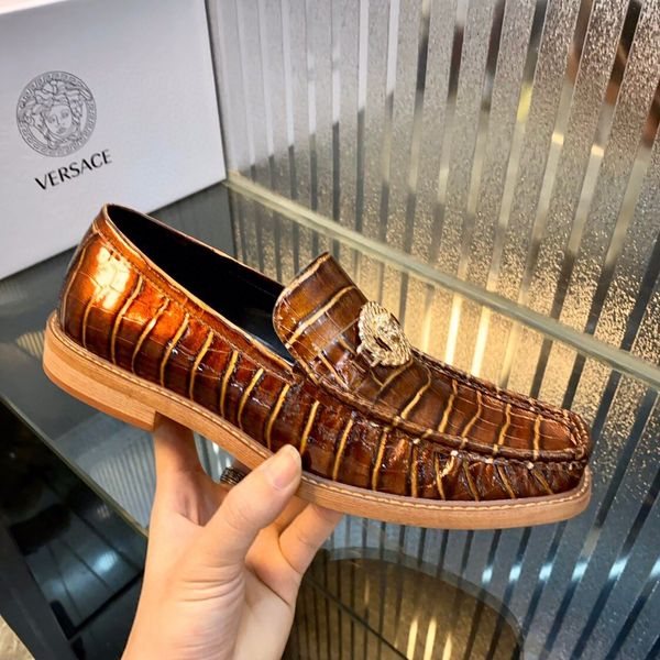 

men's british style wild one pedal leather shallow flat shoes low-shoes tide men's business wild leather shoes#05, Red;white