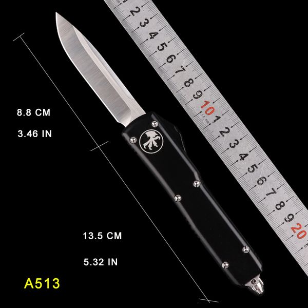 

AUTO MICRO UTX-85 Автоматический нож TECH DROP POINT Нож MT черная рукоятка для мытья камня Тактический резак с ЧПУ Действие Складные ножи карманные ножи