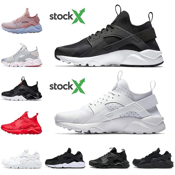 

with socks huarache 4.0 1.0 stock x running shoes grey triple black surface breathable outdoor trainers sneakers walking 36-45