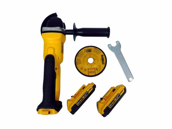 

Новый Dewalt Grinder DCG412 20V Аккумуляторный отрезной инструмент DCB203x2 2.0Ah Батарея
