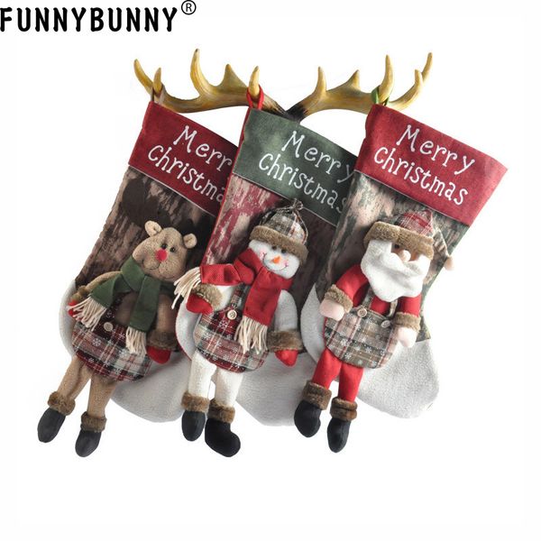 

funnybunny рождественские украшения подарки конфеты сумки большой снеговик украшения подарочные пакеты санта-клаус снеговик лось