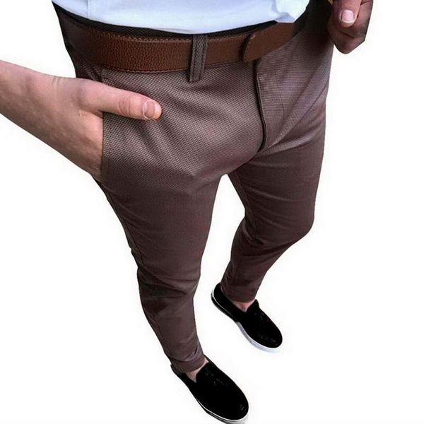 

calofe vintage men свадебный костюм брюки мода твердые общество бизнес платье брюки 2018. осень тонкий мужские fit формальные брюки, White;black