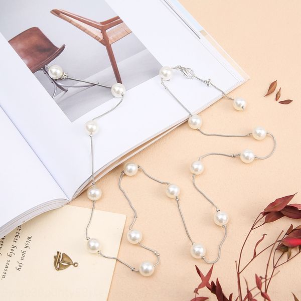 

2020 accessory dress all-match accessories women's sweater fur waist chain decorative dress waist accessories, Black;brown