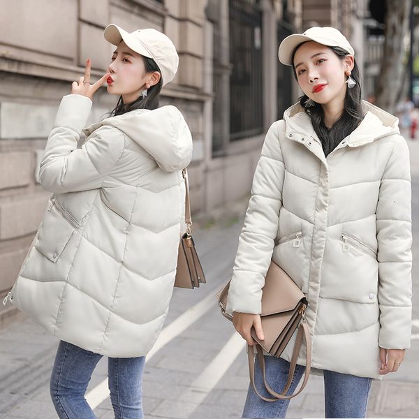 

parkas women winter coats long casual hooded jackets women thick warm winter parkas female overcoat coat 2019 y190926, Black;white
