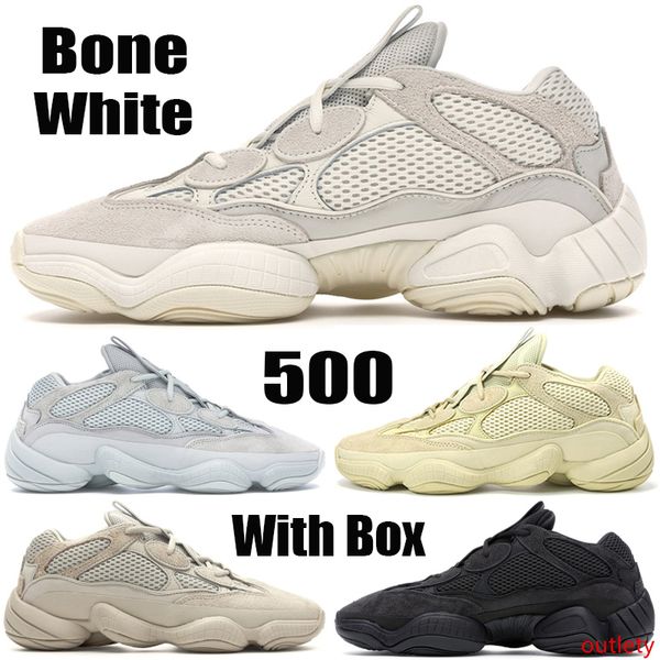 

bone white stock x kanye west 500 designer shoes utility black super moon yellow salt blush mens womens shoes running sneakers