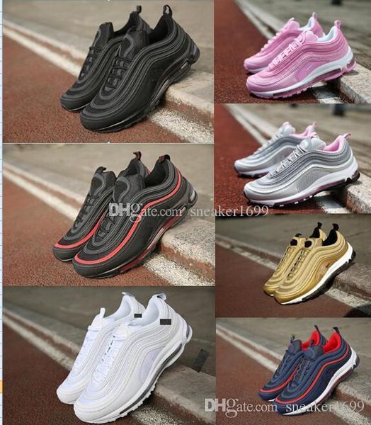 

97 cla ic black men hoe og metallic gold ilver bullet hoe men women hoe ize 36 45