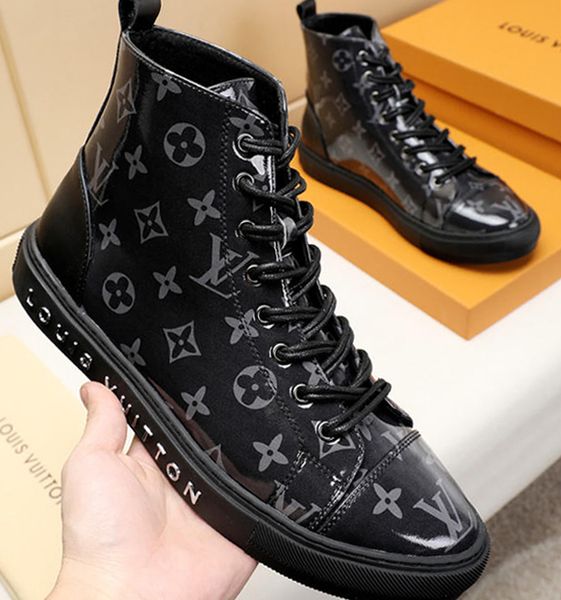 

New 2019 Men Boots Ankle Boots Lace Up with Original Box Bottes Hommes M#23 Fashion Shoes Mens Chaussures pour hommes Hot Sale Ankle Boots