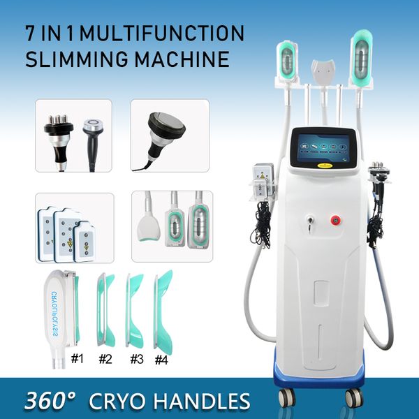 

360 degree cryo handle cryolipolysis weight loss machine ultrasonic lipo laser cavitation cryo slimming machine dhl ing