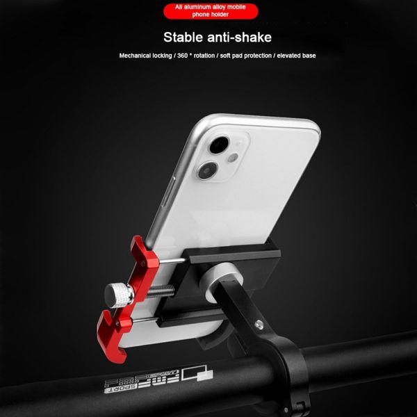 

10 styles phone holder aluminum bicycle e-bike shockproof navigation fixed mobile phone bracket mobile holder