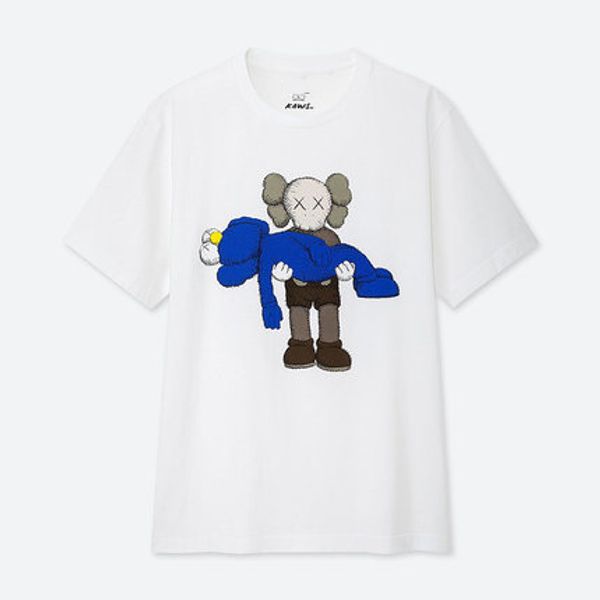 

2020 designer mens womens t-shirt high-quality cotton round neck kaws brand joint couple beautifully printed white short-sleeved summer