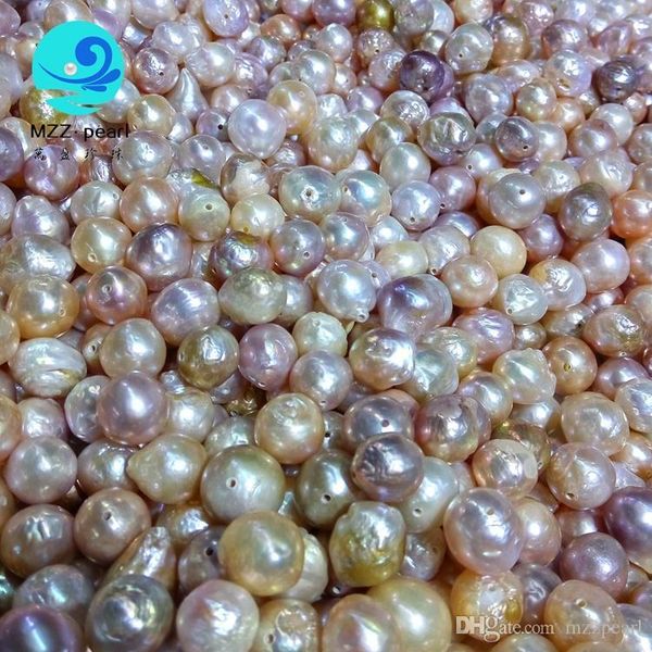 

белый розовый фиолетовый рядом круглый эдисон природный жемчуг 12x13mm свободные шарики жемчужных аксессуары оптом полный пробурено, White