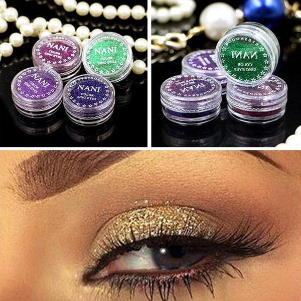 

24 colors/24pcs/lot cosmetics eyes face makeup glitter shimmer powder monochrome eyes baby bride pearl powder glitters make up