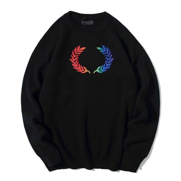 

bb mens brand pullover new letter color print cotton breathable knit sweater outdoor sports fashion casual wild black selling