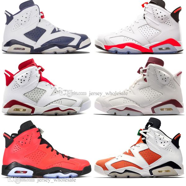

2019 infrared bred 6 6s mens basketball shoes 3m reflective bugs bunny tinker hatfield black cat flint men sport sneakers designer