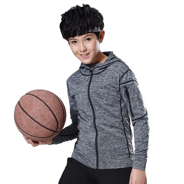 

2019 spring and autumn new style long sleeve plus velvet sports jackets hoodies men and women children running training suit chi, Black;red