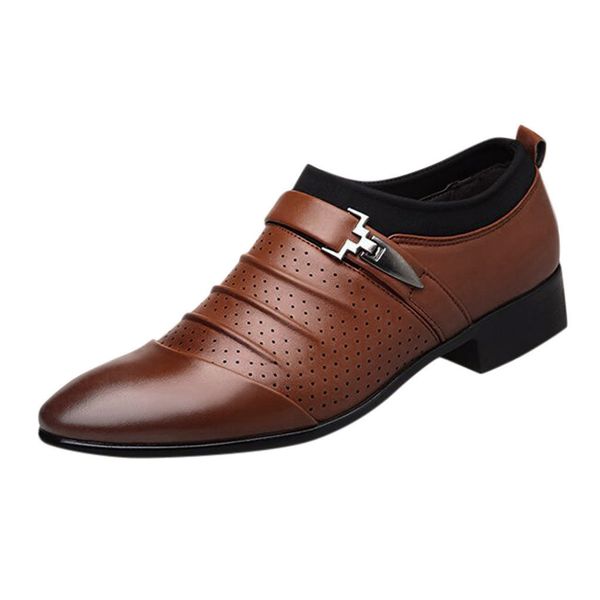 

classic business men's dress shoes fashion elegant formal wedding shoes men slip on office oxford for men black