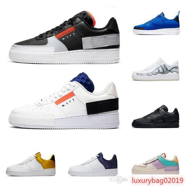 

2020 men women running shoes 1 type shadow under construction triple black summit white mystic air navy mens trainer fashion sports sneakers