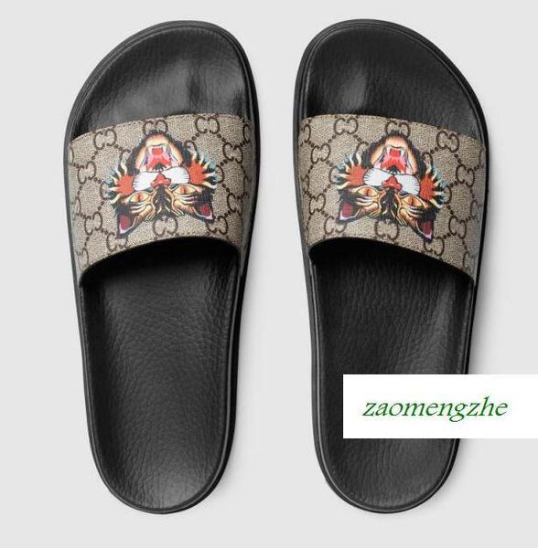 

topthick bottom модные тапочки 429469 hot queen bee вышивка женские кроссовки пара сандалий с коробкой, Black