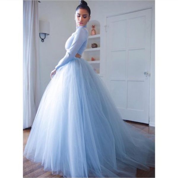 

baby blue long tulle skirt ball gown sweep train prom skirts 7 layers tulle women vintage maxi skirt custom made, Black