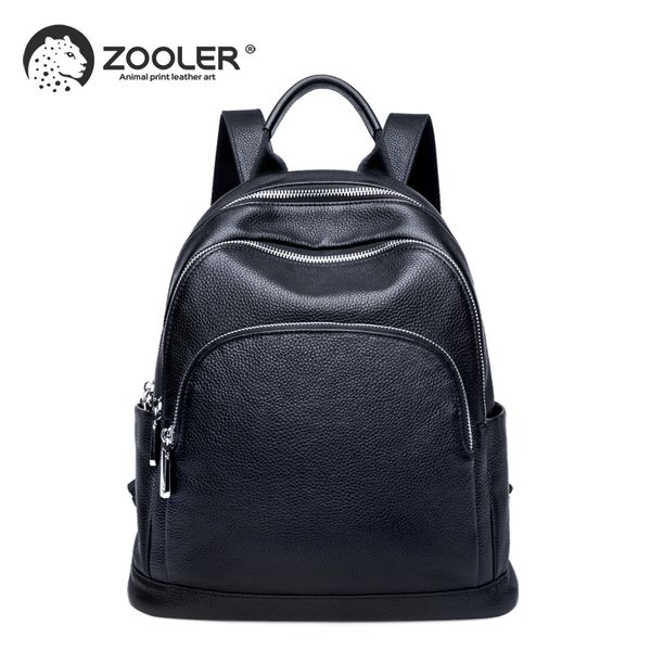 

2019 fashion zooler brand genuine leather backpack bag women leather backpacks quality luxury bags lady travel tote bag#hh200