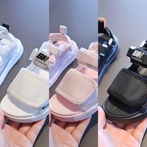 

2020 soft bottom boy baby girl summer sandals sandals beach shoes for children, Black;red