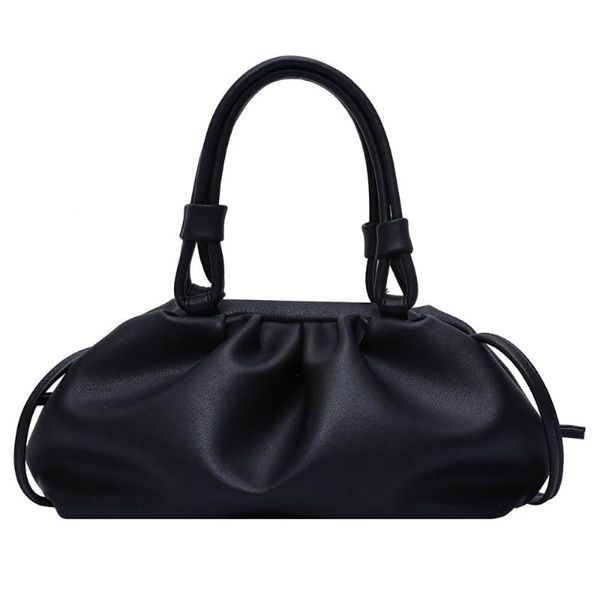 

pu leather dumpling cloud bags for women new designed multifunction female handbag shoulder bags solid outdoor for women
