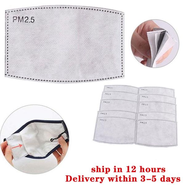 

pm2.5 disposable mask pad face masks 5 layer protective replacement pad mask inner pad gasket replacement filter pads respirator mask filter