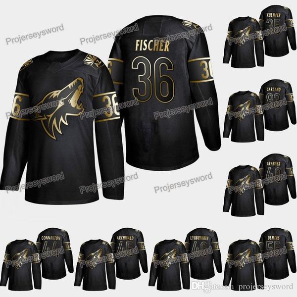 

Arizona Coyotes Oliver Ekman-Larsson 2019 Golden Edition Jersey Christian Fischer Josh Archibald Jason Demers Lawson Crouse Conor Garland