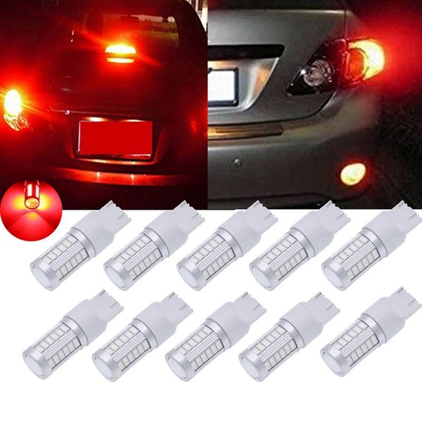 

7443, 992, t20 led bulbs red 900 lumens super bright turn signals light brake sparking light back up reverse tail ligh