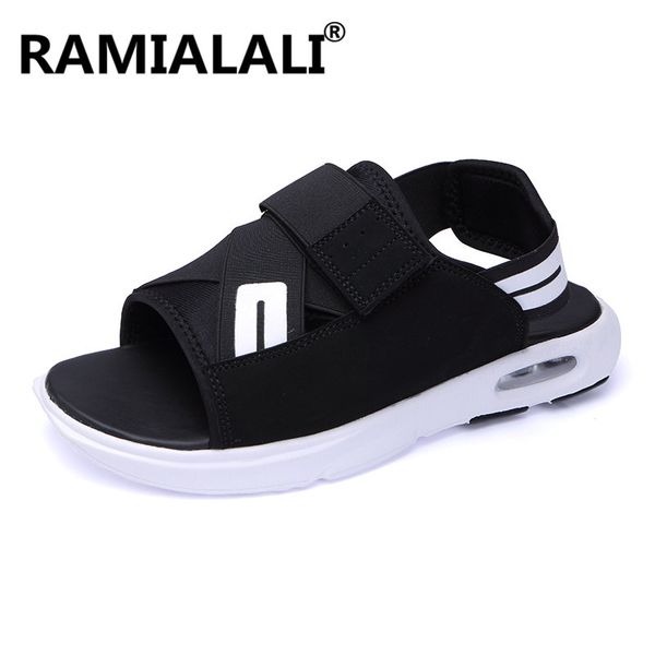 

new summer sandals men breathable beach sandals man slippers plus size fashion lovers casual beach shoes, Black