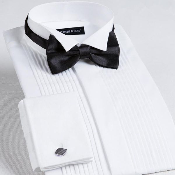 

новое поступление свадебное платье банкетный мужской формальный рубашка большой длинный рукав мода галстук-бабочка размер s, , l, xl, xxl 3, White;black