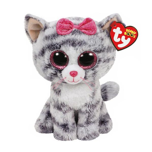 

ty stuffed & plush animals muffin the white cat toy 15cm