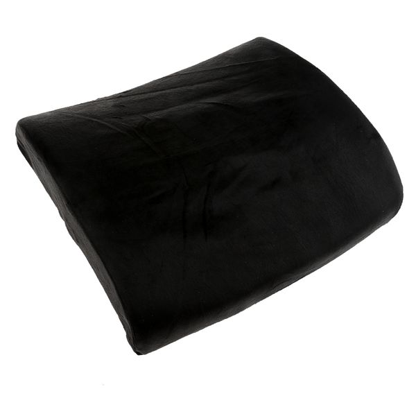 

lumbar cushion support travel pillow memory foam car seat black