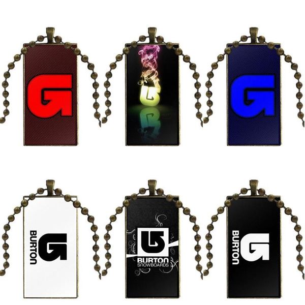 

ej glaze design fashion vintage glass women rectangle necklace pendants for child burton, Silver