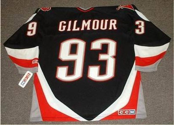 

mens #93 doug gilmour buffalo sabres 1999 ccm retro hockey jersey or custom any name or number retro jersey, Black