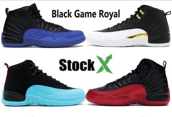 

men black game royal jumpman 12 12s basketball shoes fiba 2019 gamma blue paris cny flu game wings mens outdoor sneakers boots