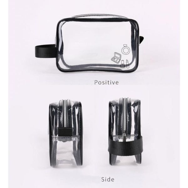 

environmentally friendly multifunction women cosmetic bag travel transparent small make up bags wash pouch shower storage bag