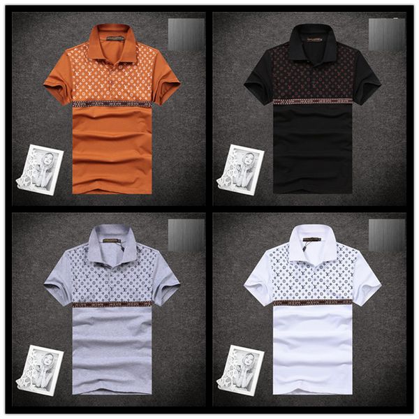 

46 style designer short-sleeved lapel embroidery tiger collar polo shirt men summer t shirt for men size -3xl, White