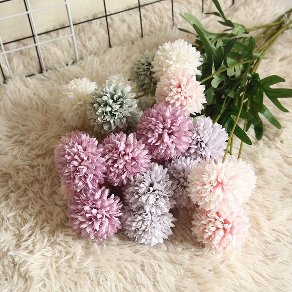 

artificial flowers party decorations artificial plants wedding birthday fake flowers 29cm dandelion ball l decorations pompon bouquet